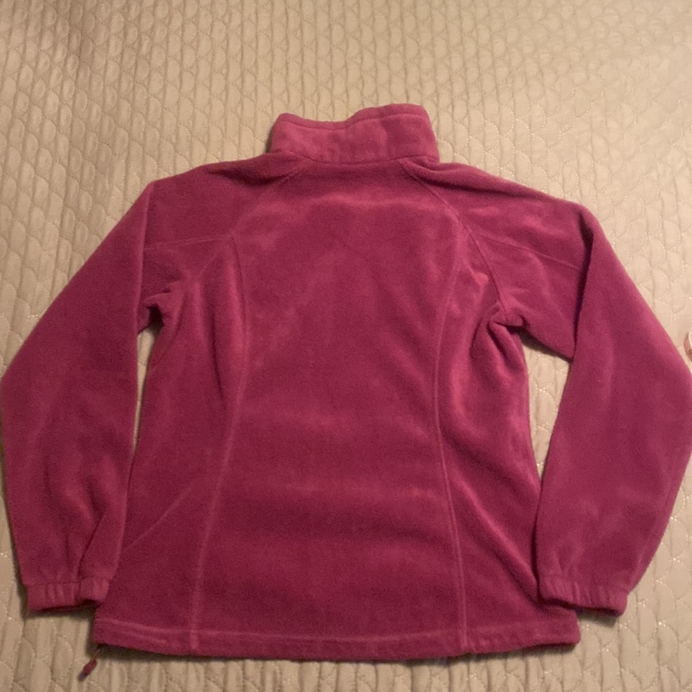 Columbia fleece zip up. Wine color. - Picture 10 of 10